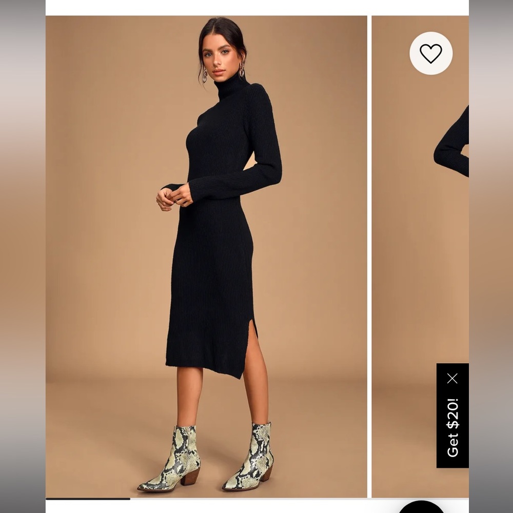 Lulus Black Sweater Dress